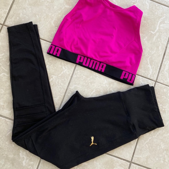 Puma sports bra and leggings set Clearance